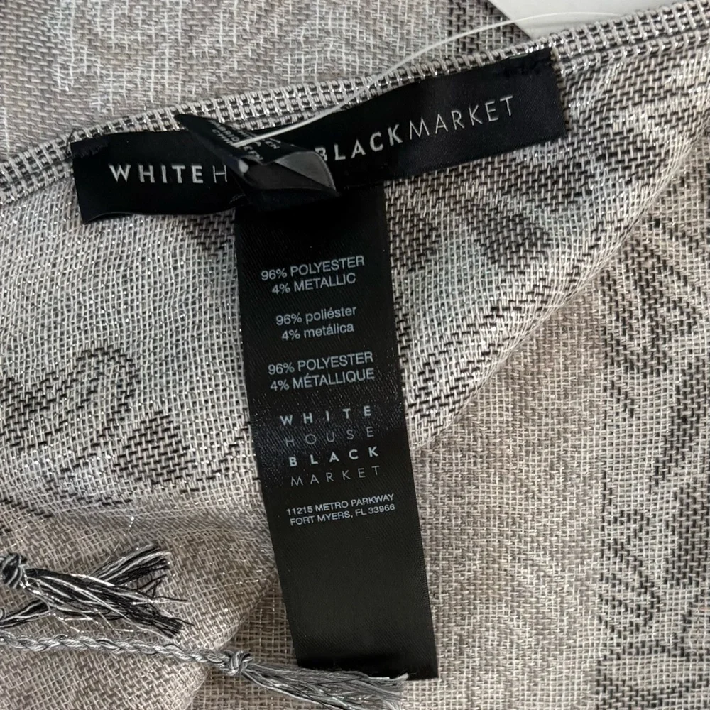 White House Black Market chic scarf